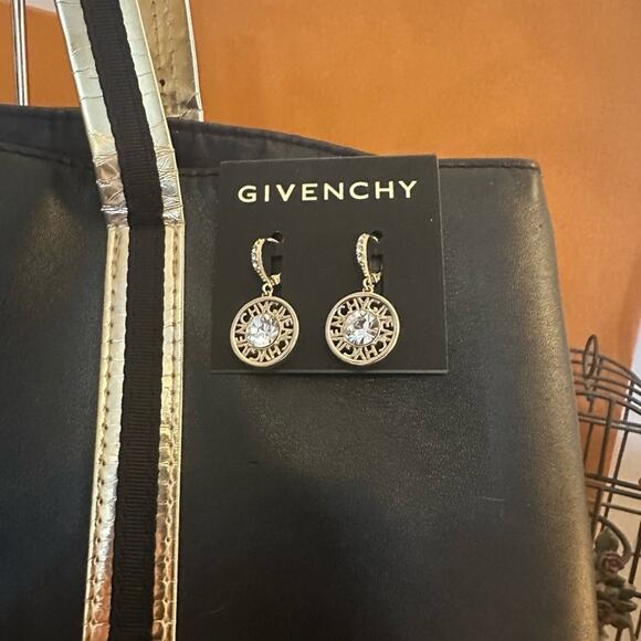 Givenchy Black and Gold Tote Bag with Givenchy earrings (NWT) - Picture 4 of 10